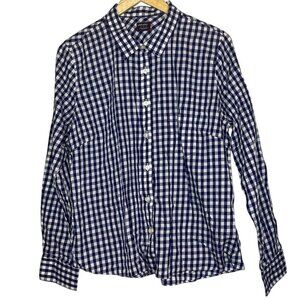 UNTUCKit Men's Blue and White Gingham Button-Down Shirt